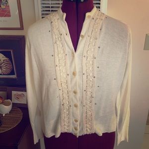 Vintage Cream Cardigan